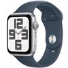 Apple Watch SE 2023 GPS 44mm - Silver Aluminium Case - Storm Blue Sport Band - M