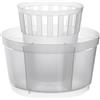 Excelsa Rainbow Scolaposate Tondo, 15 cm, Polipropilene, Bianco