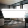 B.K.Licht - Lampada da soffitto a LED a luce indiretta, 3cm piatta, luce bianca neutra, lampada a LED, plafoniera a LED, lampada da soggiorno, pannello, illuminazione da cucina, 42x42x3cm, bianco