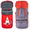 Interbaby Sacco Passeggino Invernale Universale Interbaby | Copri Passeggino Universale Morbida | Sacco Termico per Ovetto Rimovibile, Doppia Apertura, Facile da Lavare, Materiali Anallergici, Indiano