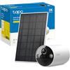 Tapo C410 KIT Telecamera WiFi Esterno ad Energia Solare, 2K 3MP, Batteria 6400mAh fino a 180 Giorni dopo una Singola Carica, Visione Notturna a Colori, Allarme Con Rilevamento del Movimento, IP65