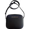 ARMANI Emporio Armani borsa pochette tracolla in ecopelle colore nero con logo oro