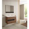 VISOBATH Mobile da bagno sotto lavabo VISOBATH Vision noce laminato opaco L 80 x H 55 x P 45 cm 2 cassetti, lavabo posizionabile centralmente non incluso