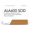 ALFASIGMA Ala600 Sod, Integratore Alimentare di Acido Alfa-Lipoico e Rossidodismutasi, Utili per Combattere le Situazioni Caratterizzate da Stress Ossidativo, 20 Compresse Deglutibili