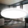 B.K.Licht - Lampada da soffitto a LED a luce indiretta, 3cm piatta, luce bianca neutra, lampada a LED, plafoniera a LED, lampada da soggiorno, pannello, illuminazione da cucina, 42x3cm, bianco