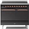 Ilve Cucina PD10N Nostalgie PDI106QNE3 con doppio forno elettrico cieco e piano cottura a induzione da 100 cm