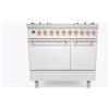 Ilve Cucina PD09N Nostalgie PD09IQNE3 con doppio forno elettrico cieco e piano cottura a 4 fuochi e 2 zone induzione da 90 cm