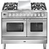 Ilve Cucina PD10W Professional Plus PD10FDWE3 con forno elettrico e piano cottura a gas con fry top e dual da 100 cm