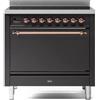 Ilve Cucina P09N Nostalgie PI096QNE3 con forno elettrico cieco e piano cottura a induzione da 90 cm