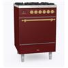 Ilve Cucina P06N Nostalgie P06QNE3 con forno elettrico cieco e piano cottura a 4 fuochi da 60 cm