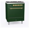 Ilve Cucina P07N da incasso Nostalgie P07DQNE3 forno cieco e piano cottura 4 fuochi con dual da 70 cm