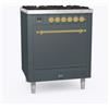 Ilve Cucina P07N Nostalgie P07QNE3 con forno elettrico cieco e piano cottura a 4 fuochi da 70 cm