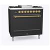Ilve Cucina P09N Nostalgie P09FQNE3 con forno elettrico cieco e piano cottura a 6 fuochi con fry top da 90 cm
