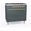 Ilve Cucina P09N Nostalgie P09PDQNE3 con forno elettrico cieco e piano cottura a gas con pescera e dual da 90 cm