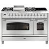 Ilve Cucina P12N Nostalgie P12FIDNE3 con doppio forno elettrico e piano cottura a gas con fry top e dual e 2 zone induzione d