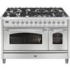 Ilve Cucina P12N da incasso Nostalgie P127DNE3 doppio forno e piano cottura 7 fuochi con dual da 120 cm