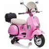 Piston Car Moto Elettrica per Bambini Piaggio Vespa PX 150 Rosa a Batteria 12 V