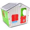 BricoShop24 Casetta in Plastica Resina per Bambini Gioco Bimbi da Giardino Esterno