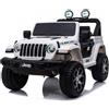 Piston Car Jeep Rubicon Bianco Macchina Elettrica a Batteria 12 V Telecomando