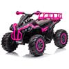 Piston Car Quad Rosa Elettrico per Bambino Auto 4 Ruote Macchina a Batteria 12 V