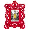 PALAIS ROYAL Neopop Portafoto Cornice Barocco 26x35cm (interno 10x15cm) Rosso Rubino