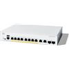 Cisco Catalyst 1300-8P-E-2G Managed Switch, 8 porte GE, PoE, alimentatore esterno, 2 porte combinate 1GE, protezione limitata a vita (C1300-8P-E-2G)
