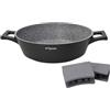 Tognana Ambiziosa, tegame a 2 Manici Con Presine 28 Cm Alluminio Grigio