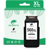 COLORETTO 560 XL Sostituzione Cartuccia d'inchiostro per Canon PG-560XL Compatibile con TS5350 TS7451 TS5352 TS5350a TS5351a TS5352a TS5353 TS7450a TS7451a TS5353a TS5355a Nero