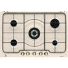 ELECTROLUX Piano Cottura a Gas, 75 cm, 5 Fuochi, Sabbia (Manopole Nero/Bronzo) - PS750RUV