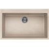 ELLECI Lavello 1 Vasca, Linea Quadra 130, Installazione Standard, 79 cm, Granitek Avena - LGQ13051