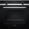 SIEMENS Forno Elettrico Multifunzione Pirolitico, Linea iQ300, Capacità 71 Lt, Classe Energetica A, Vetro Nero - HB573ABR0