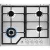 ELECTROLUX Piano Cottura a Gas, Serie 600, 60 cm, 4 Fuochi, Acciaio Inox - KGS6436SX