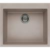 ELLECI Lavello 1 Vasca, Linea Quadra 105, Installazione Standard, 57 cm, Granitek Tortora - LGQ10543
