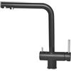 Elleci Miscelatore Monocomando, Linea Tourmaline, Granitek Nero - MGKTOU40