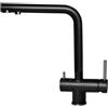 Elleci Miscelatore Moncomando, Linea Tourmaline, Keratek Plus Nero - MKKTOU86