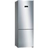 BOSCH Frigorifero Combinato a Libera Installazione, Serie 4, h 203 cm, Capacità 438 Lt, Classe Energetica E, Acciaio Inox Antimpronta - KGN49XIEA