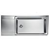 FOSTER Lavello EVO, 116x50 cm, STANDARD, Vasca a dx, Acciaio Satinato - 3219051