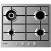 CANDY Piano Cottura a Gas, Linea MODERNA, 60 cm, 4 Fuochi, Acciaio Inox - CHW6BR4WPX
