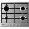 CANDY Piano Cottura a Gas, Linea IDEA, 60 cm, 4 Fuochi, Acciaio Inox - CHW6BRX