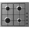 CANDY Piano Cottura a Gas, Linea IDEA, 60 cm, 4 Fuochi, Acciaio Inox - CHW6LBX