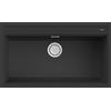 ELLECI Lavello 1 Vasca, Linea BEST 360, 86 cm, Installazione Standard, Granitek Nero - LGB36040