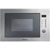 CANDY Microonde ad Incasso con Grill, Linea Frameless, h 38 cm, Capacità 25 Lt, Acciaio Inox - MIC25GDFX