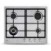 CANDY PIANO COTTURA Gas Acciaio Inox, 60 cm, 4 fuochi, Potenza tot 9,45 kW - CHG6BF4WTX
