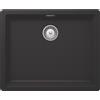 SCHOCK Lavello Galaxy N100L Nero Puro, Linea Galaxy, 56X46 cm, Cristadur Extreme - GALN100LA84