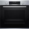 BOSCH Forno Elettrico con Vapore, Serie 6, Capacità 71 Lt, Classe Energetica A, Acciaio Inox + Vetro Nero - HRA558BS1