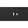 SCHOCK Lavello 1 Vasca, Linea Tia D100L, 100X50 cm, Cristadur Premium, Nero Puro - TIAD100LA84