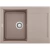 ELLECI Lavello 1 Vasca con Gocciolatoio, Linea Easy 135, Installazione Standard, 68 cm, Granitek Tortora - LGY13543