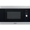 HOTPOINT ARISTON HOTPOINT Microonde con Grill ad Incasso, h 39 cm, Capacità 25 Lt, Acciaio Inox + Vetro Nero - MF25GIXHA