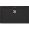 SCHOCK Lavello Galaxy N100XL Nero Puro, Linea Galaxy, 75X46 cm, Cristadur Extreme - GALN100XLA84