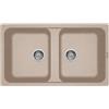 ELLECI Lavello 2 vasche, Linea LIFE 450, Installazione Sopratop, 90 cm, GRANITEK Avena - LG245051